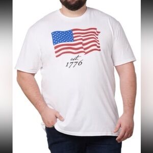 🇺🇲 Men's Patriotic USA Tee, AMERICAN FLAG, Size 3X